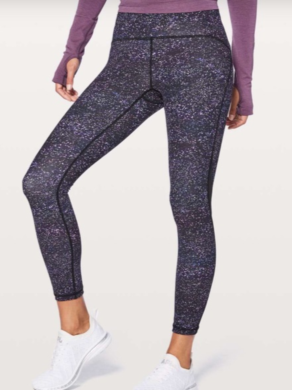 lululemon athletica Black Speckled High-Rise Leggings